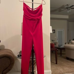 Red Thea Jumpsuit